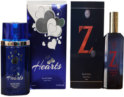 

dsp HEARTS BLUE PERFUME 100 ML +Z BLACK PERFUME 100 ML Eau de Parfum - 100 ml(For Men & Women)