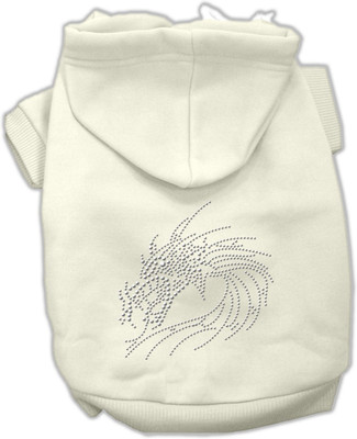 Mirage Pet Products Hoodie for Dog(Cream, White
