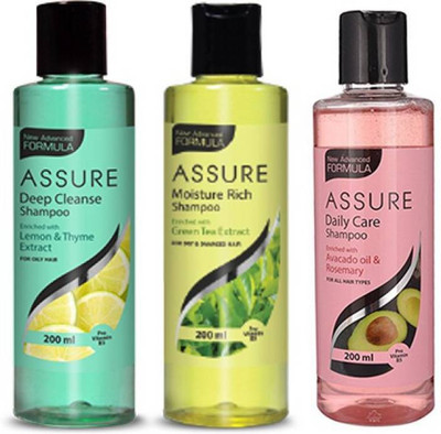 

Vestige Combo of Assure Daily care, Deep Cleanse, Moisture Rich Shampoo(600 ml)