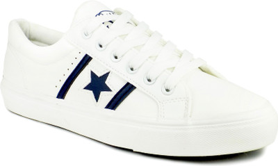

Ripley Super Star Sneaker Series Blue Leatherette Casual Shoes Sneakers For Men(White