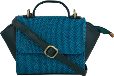 

TARUSA Women Blue Leatherette Sling Bag
