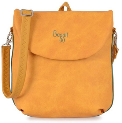 

Baggit Women Yellow PU Sling Bag