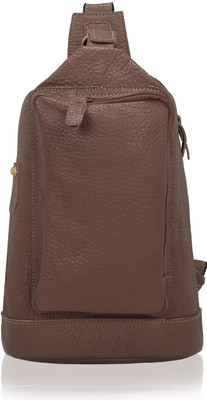

HugMe.fashion Men Brown Genuine Leather Shoulder Bag