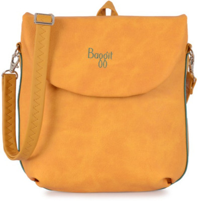 

Baggit Women Yellow PU Sling Bag