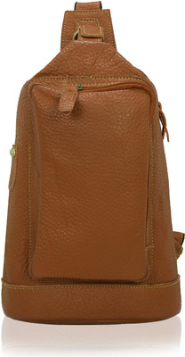 

HugMe.fashion Men Beige Genuine Leather Shoulder Bag