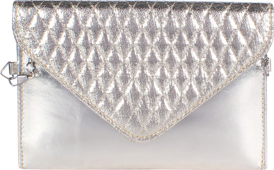 

LaCarlo Women Silver PU Sling Bag