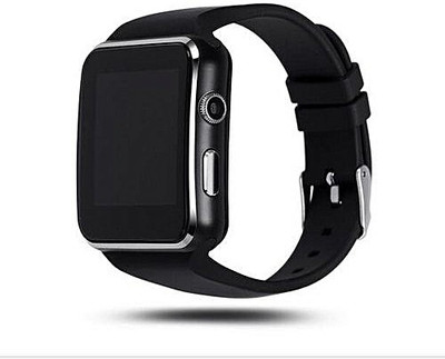 

MOBILE LINK Curved Ultra HD Touch Screen X6 Smart Watch 16GB Support Micro SIM Card Camera Video Smartwatch Android-White BLACK Smartwatch(Black Strap Regular)