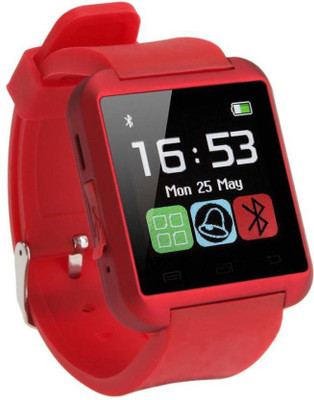 

Estar U8 Red Smartwatch Bluetooth Smart Watch, WristWatch digital sport watches for IOS Android Samsung phone Wearable Electronic Device RED Smartwatch(Red Strap Regular)