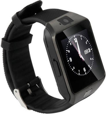 

sensivo M9 Bluetooth Smartwatch (Black) With Camera & Sim Card Support / Supporting Apps Like Twitter / Whats App / Facebook / Touch Screen Multilanguage Android /IOS Mobile Mobile Compatible for Wiko Wax By Jiyanshi Smartwatch(Black Strap FREE SIZE)