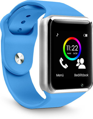 

Mindmaker Bluetooth Smart Watch with Sim Card Support for High Quality Calling and Camera for Android & iOS Smartphones- Gold Smartwatch(Blue Strap Free Size)