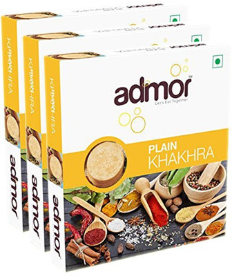 

admor Plain khakhra, 600 Grams (Pack of 3)(600 g, Pack of 3)