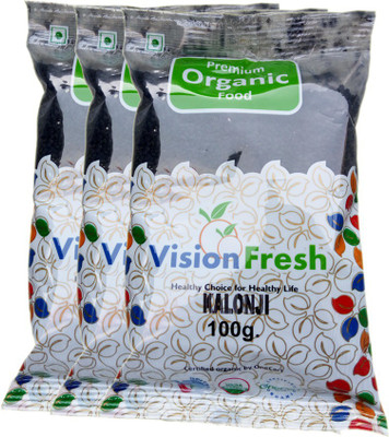 

Vision Fresh Organic Kalonji 300 grams - Pack of 3 (100 Gram each)(3 x 100 g)