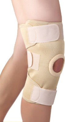 KUDIZE Elastic Knee Stabilizer Joint Protection Gym Wrap Support Knee Support(Beige)