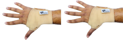 

Arsa Medicare Wrist Wrap/Strap/Band with thumb Pack of two Wrist Support (, Beige
