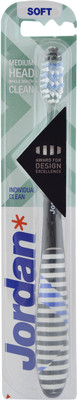 

Jordan Individual Clean Toothbrush Soft Bristles Latest Design BPA Free Imported Brush gentle to Teeth & Gems. Made in Malaysia (Random Color) Pack of 1 Soft Toothbrush