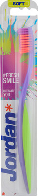 

Jordan Ultimate You Toothbrush Soft Bristles Latest Design BPA Free Imported Brush gentle to Teeth & Gems. Made in Malaysia (Random Color) Pack of 1 Soft Toothbrush