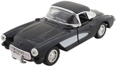 

Tootpado Chevrolet Corvette 1:32 Scale Diecast Toy Car - Black (1TNG23) - Pull Back Action(Black)