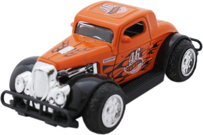 

Tootpado Racer-X Diecast Toy Car - Orange (1TNG34) - Pull Back Action(Orange)