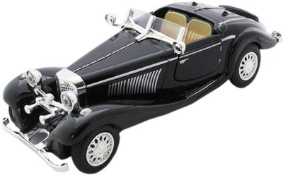 Tootpado MGA Roadster 1:32 Scale Diecast Toy Car - Black (1TNG32) - Pull Back Action(Black)