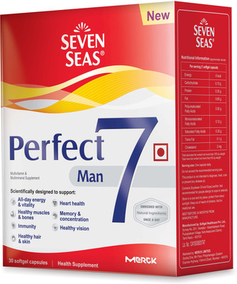 Merck Seven Seas Perfect7 Man - Multivitamin & Multimineral Supplement - Pack of 30 Caps(100 g)