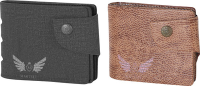 

Martell Men Grey Artificial Leather Wallet(2 Card Slots), Brown
