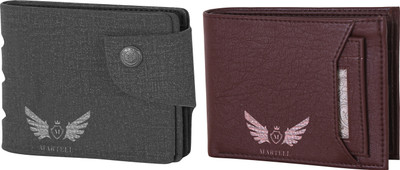 

Martell Men Grey Artificial Leather Wallet(2 Card Slots), Brown
