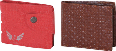 

Martell Men Red Artificial Leather Wallet(2 Card Slots), Brown