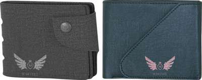 

Martell Men Grey Artificial Leather Wallet(2 Card Slots), Green