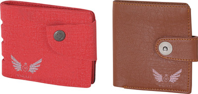 

Martell Men Red Artificial Leather Wallet(2 Card Slots), Brown