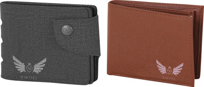 

Martell Men Grey Artificial Leather Wallet(2 Card Slots), Brown