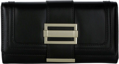

Gio Collection Women Black Artificial Leather Wallet(6 Card Slots)