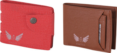 

Martell Men Red Artificial Leather Wallet(2 Card Slots), Brown