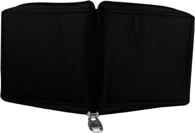 

SHAR Men Black Artificial Leather Wallet(5 Card Slots)