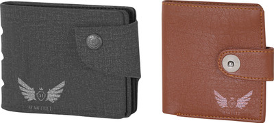 

Martell Men Grey Artificial Leather Wallet(2 Card Slots), Brown
