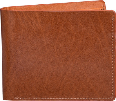 

ZAZ Men Tan Genuine Leather Wallet(7 Card Slots)