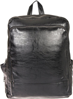 

LEATHEROM backpack_plain_3chain_black 30 L Backpack(Brown)