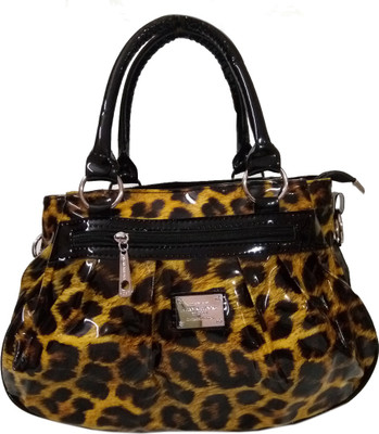 

VShine Women Casual Yellow, Black Leatherette Tote, Black;yellow