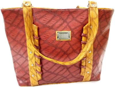 

HALO NATION Women's Tote Bag Double Strap Color Maroon Shoulder Bag(Maroon, 12 inch)