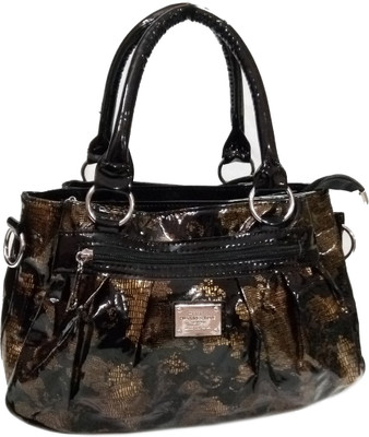 

HALO NATION Party Fashion Tote Glossy PU Leather handle Handbags for Party Women's Purple Shoulder Bag(Purple, 14 inch)