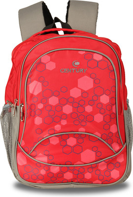 

CENTURY Fashionable Red Color Large Polyester Backpack Bag Backpack(Red, 27 L)