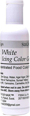 

SUGARIN Icing Color Gel, White, 125 gm Icing(125 g, NA)