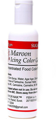 

SUGARIN Icing Color Gel, Maroon, 125 gm Icing(125 g, NA)