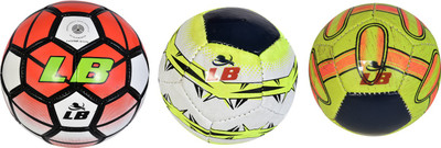 

Locham Brothers Barclays 3 In 1 Pack (1 Barclays size  + 2 size 1) Football - Size: (Pack of 3, Multicolor, Red