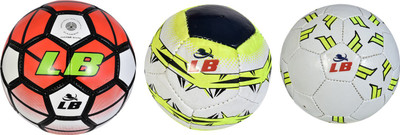 

Locham Brothers Barclays 3 In 1 Pack (1 Barclays size +1 Size 3+ 1 Size 1) Football - Size: (Pack of 3, Multicolor, Red