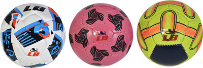 

Locham Brothers Euro 3 In 1 Pack (1 Euro Size +1 Size 3+ 1 Size 1) Football - Size: (Pack of 3, Multicolor