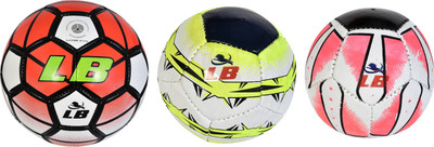 

Locham Brothers Barclays 3 In 1 Pack (1 Barclays Size  + 2 Size 1) Football - Size: (Pack of 3, Multicolor, Red
