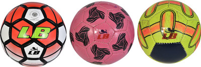 

Locham Brothers Barclays 3 In 1 Pack (1 Barclays size  + 1 Size 3 + 1 Size 1) Football - Size: (Pack of 3, Multicolor, Red