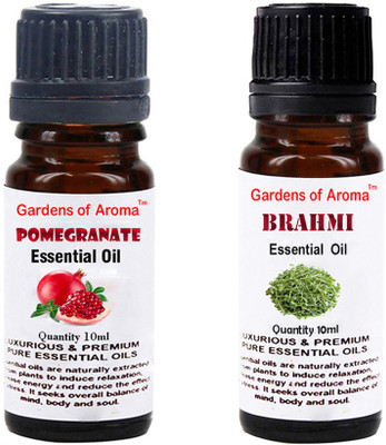 

Gardens Of Aroma Pomegranate Essential Oil And Brahmi Essential Oil(20 ml)