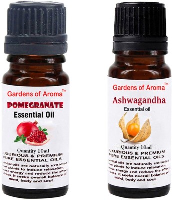 

Gardens Of Aroma Pomegranate Essential Oil And Ashwagandha Essential Oil(20 ml)