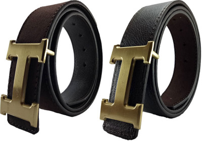 

Infiprises Men Casual, Party, Formal, Evening Black, Brown Artificial Leather, Fabric Reversible Belt